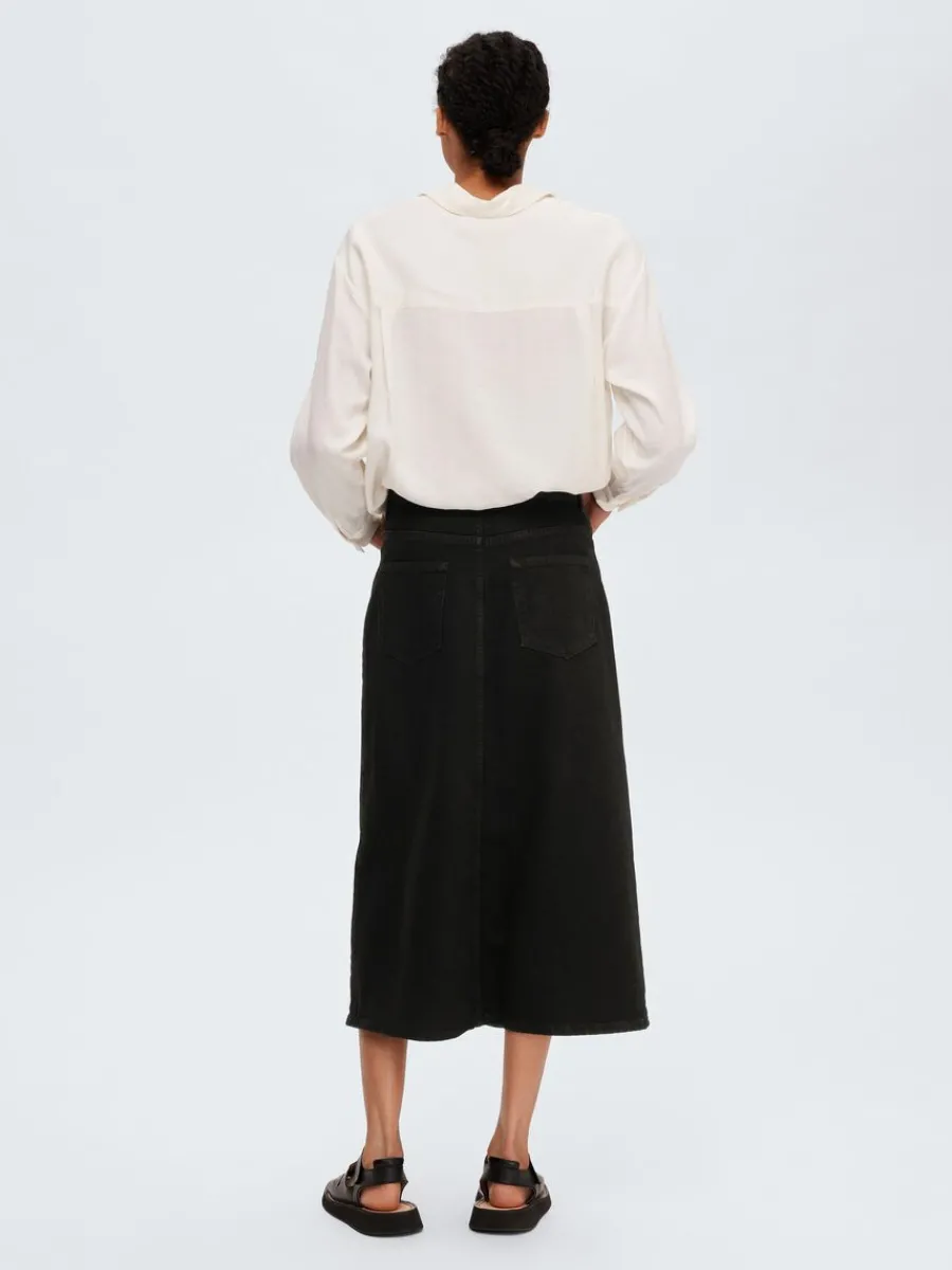 svart_denim_midikjol_5.webp SELECTED SVART DENIM MIDIKJOL Black New