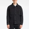 SELECTED SVART DENIM ÖVERSKJORTA Black Discount