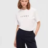 SELECTED TRYCK T-SHIRT White Fashion