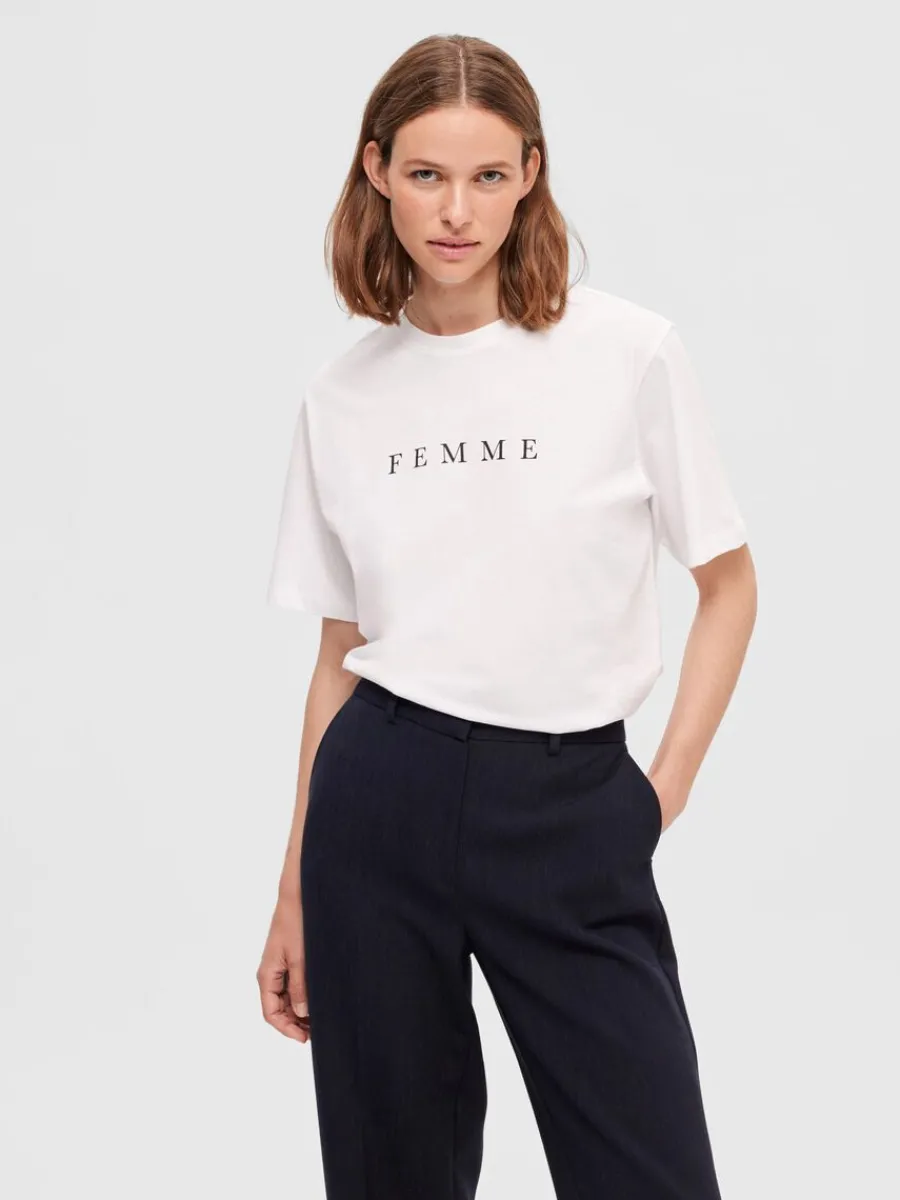 tryck_tshirt_0.webp SELECTED TRYCK T-SHIRT White Fashion