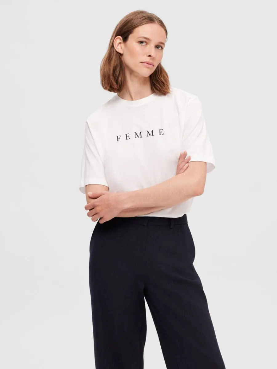 tryck_tshirt_2.webp SELECTED TRYCK T-SHIRT White Fashion