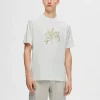 SELECTED TRYCKT BOMULLS T-SHIRT White Fashion