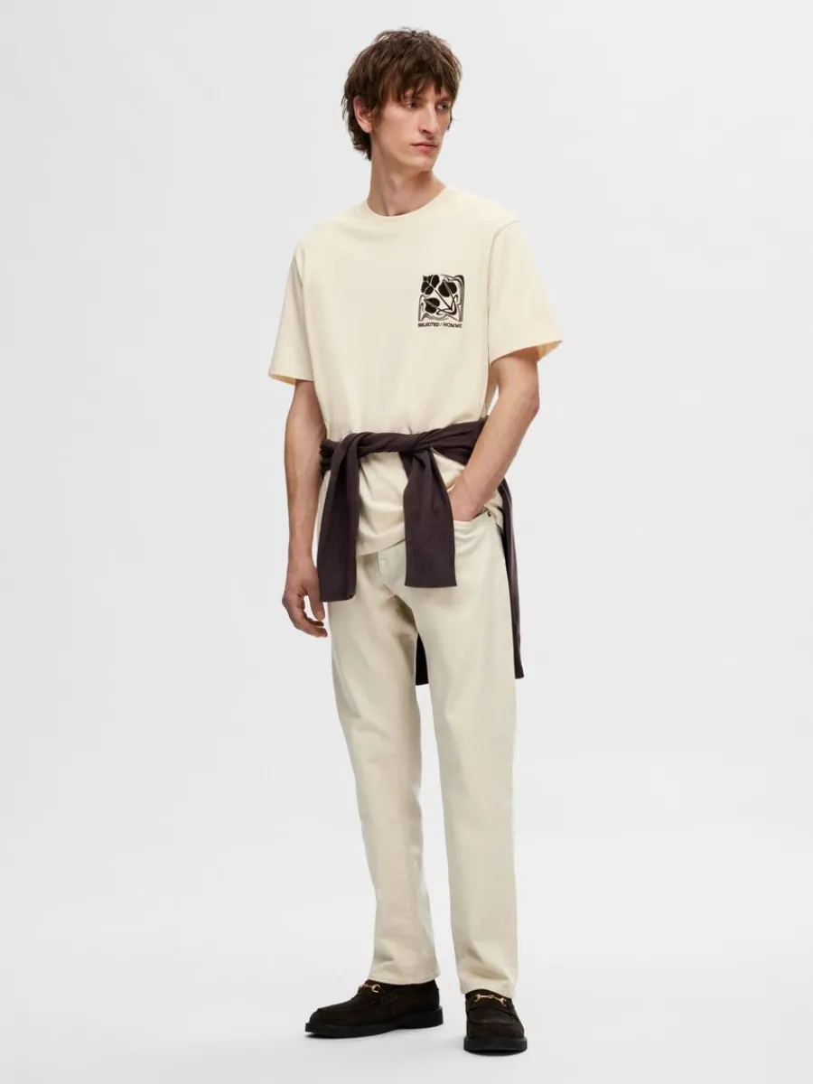 tryckt_bomulls_tshirt_1.webp SELECTED TRYCKT BOMULLS T-SHIRT Beige Store