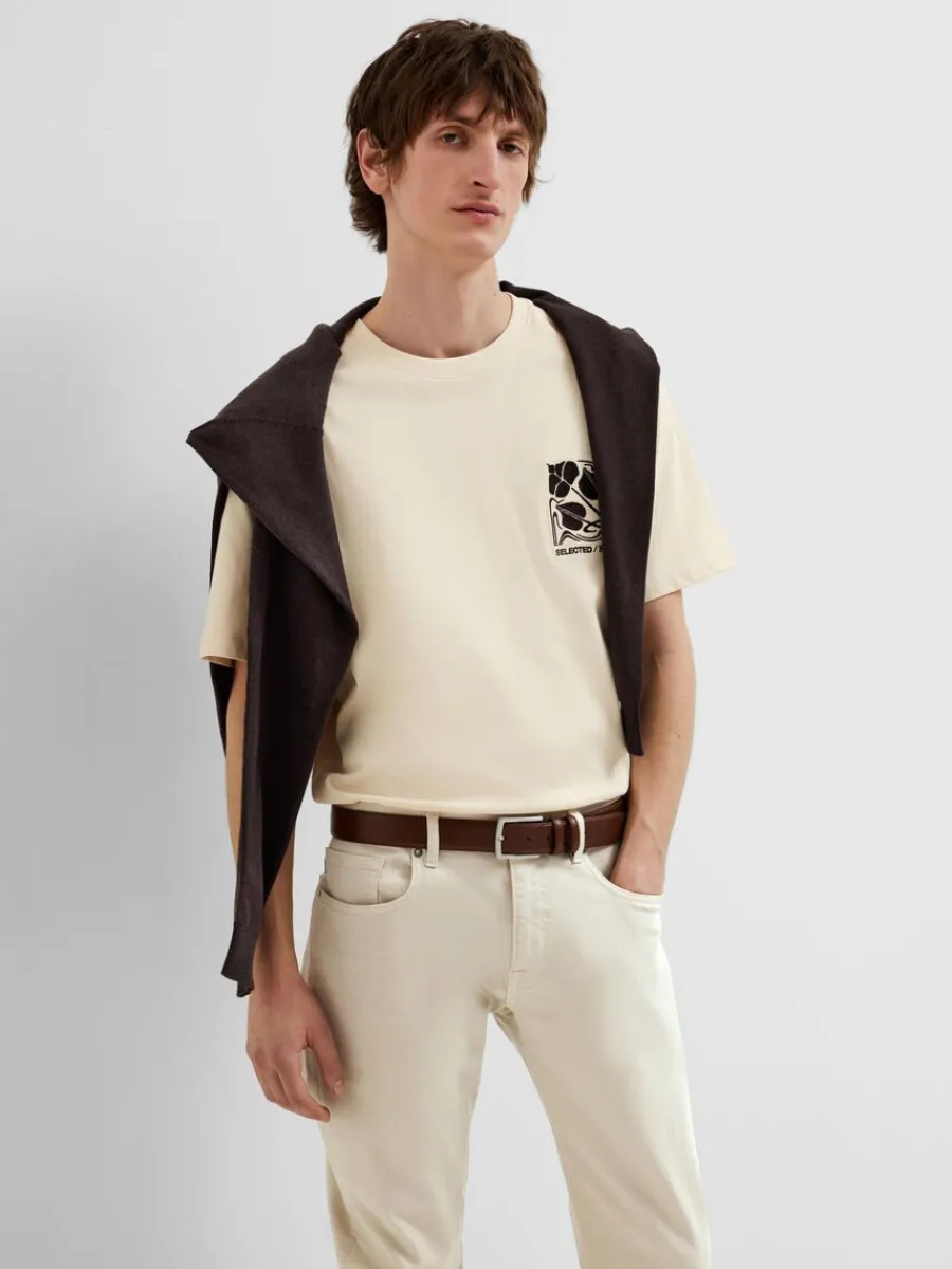 tryckt_bomulls_tshirt_2.webp SELECTED TRYCKT BOMULLS T-SHIRT Beige Store