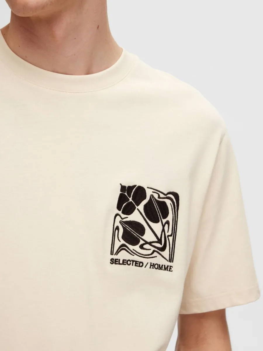 tryckt_bomulls_tshirt_3.webp SELECTED TRYCKT BOMULLS T-SHIRT Beige Store