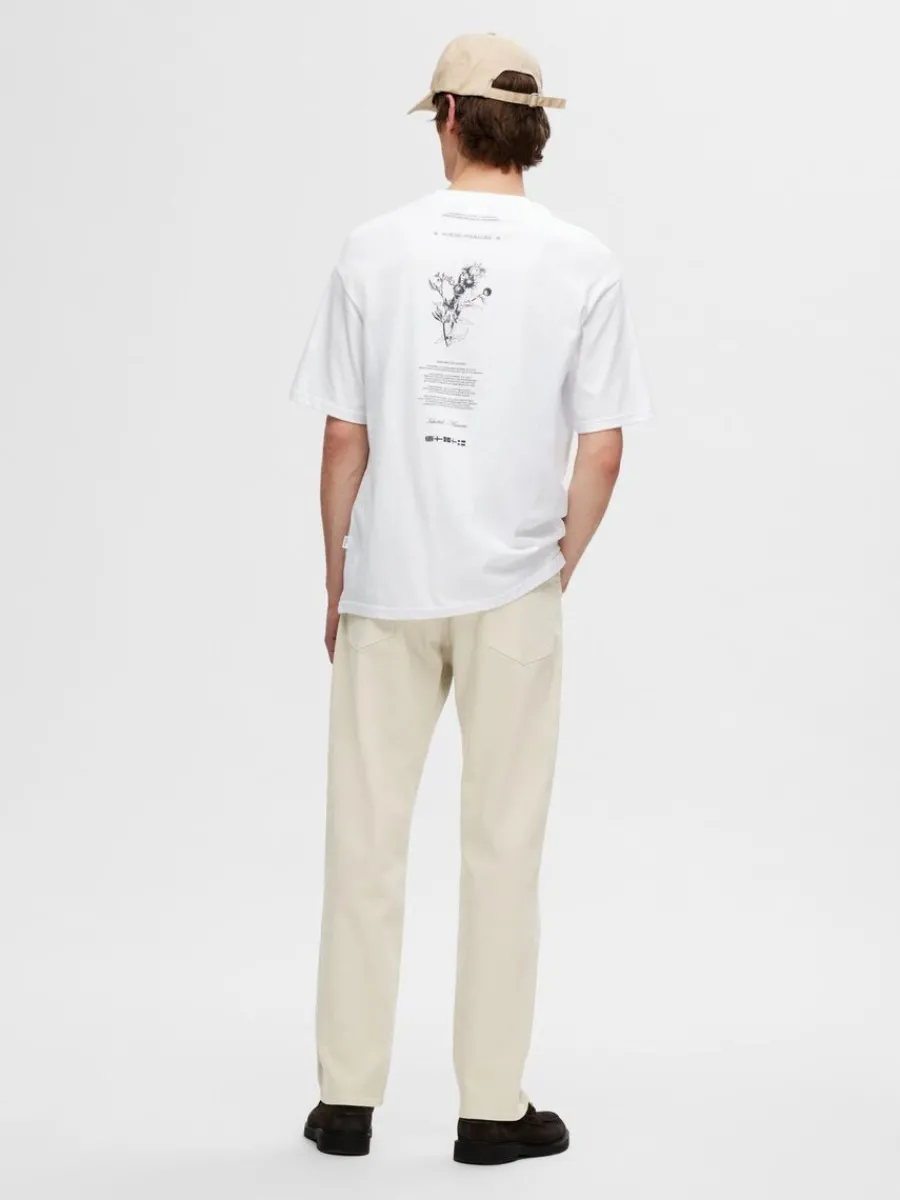 tryckt_bomulls_tshirt_4-3.webp SELECTED TRYCKT BOMULLS T-SHIRT White Cheap