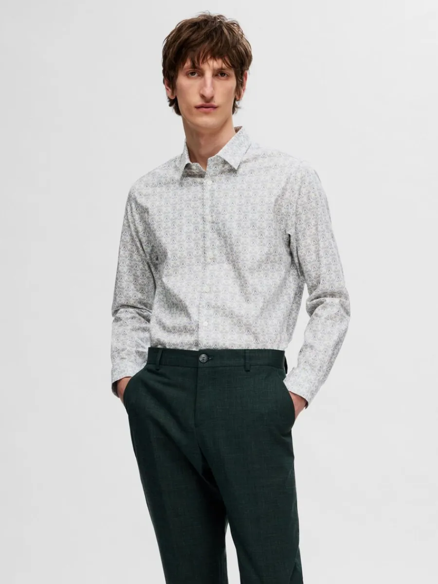 tryckt_slim_fit_skjorta_0.webp SELECTED TRYCKT SLIM FIT SKJORTA Coloured Outlet