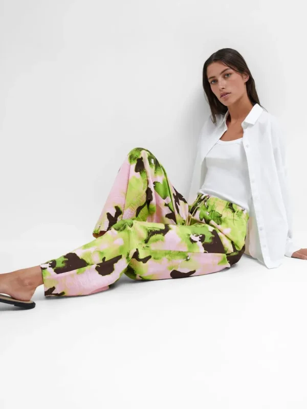 SELECTED TRYCKTA BYXOR MED VIDA BEN Coloured Discount