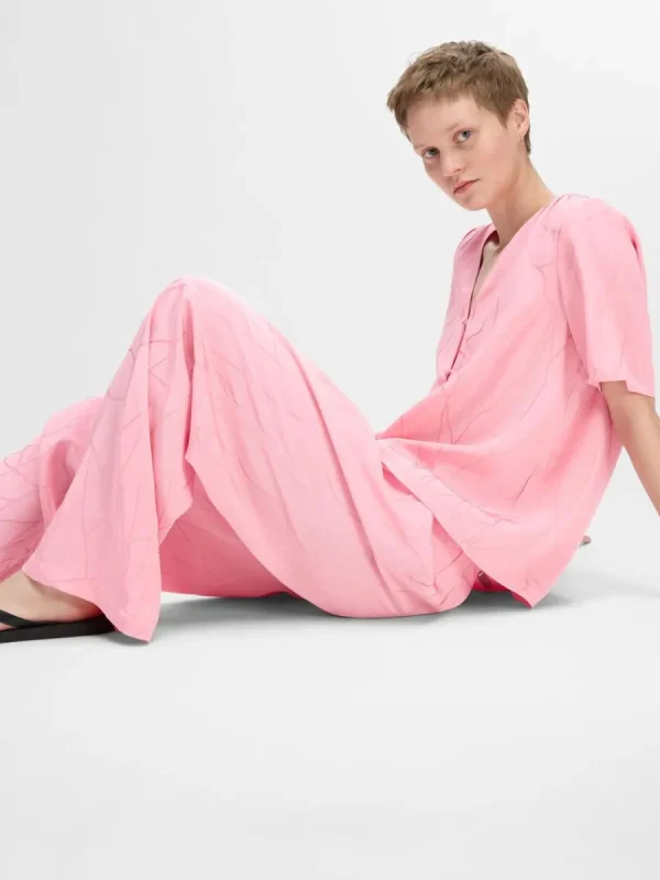 SELECTED TRYCKTA BYXOR MED VIDA BEN Pink Online