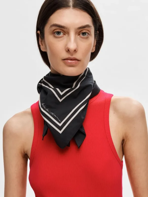 SELECTED TRYCKTA HALSDUK Black Cheap
