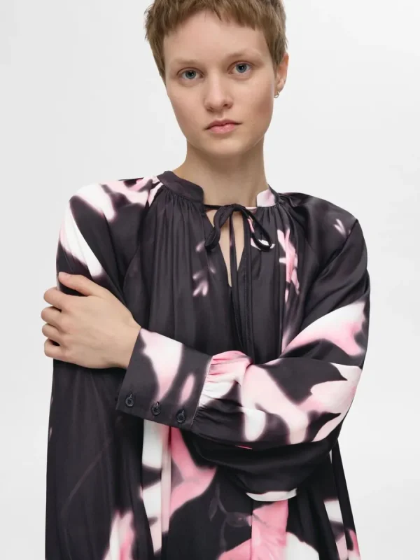 SELECTED TRYCKTA KORT KLÄNNING Pink Best
