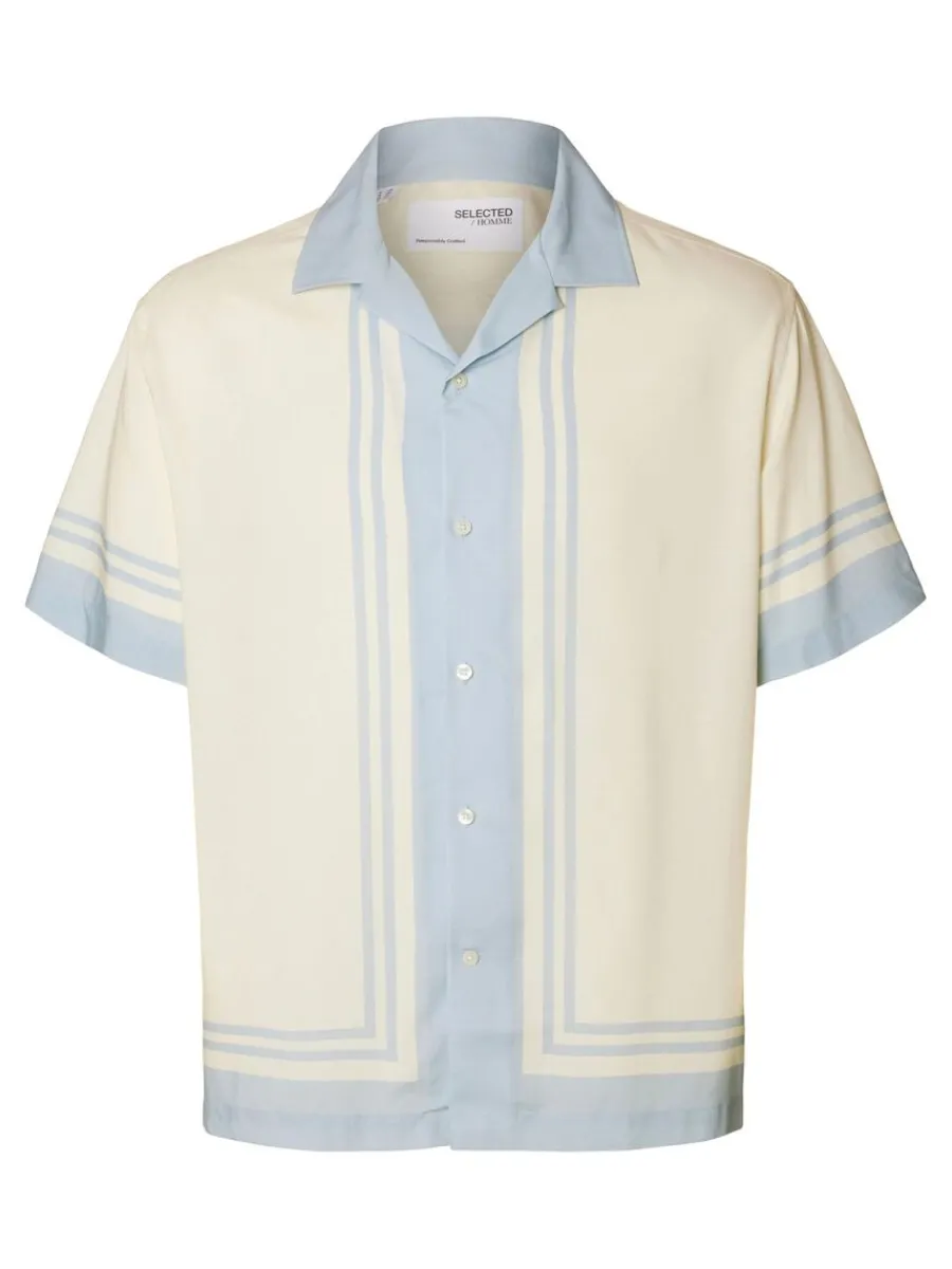 tryckta_kortrmad_skjorta_4-3.webp SELECTED TRYCKTA KORTÄRMAD SKJORTA Blue Best Sale