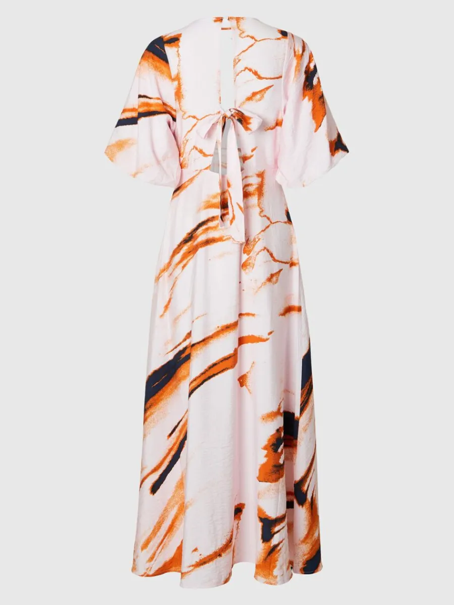tryckta_maxiklnning_6.webp SELECTED TRYCKTA MAXIKLÄNNING Pink Best Sale