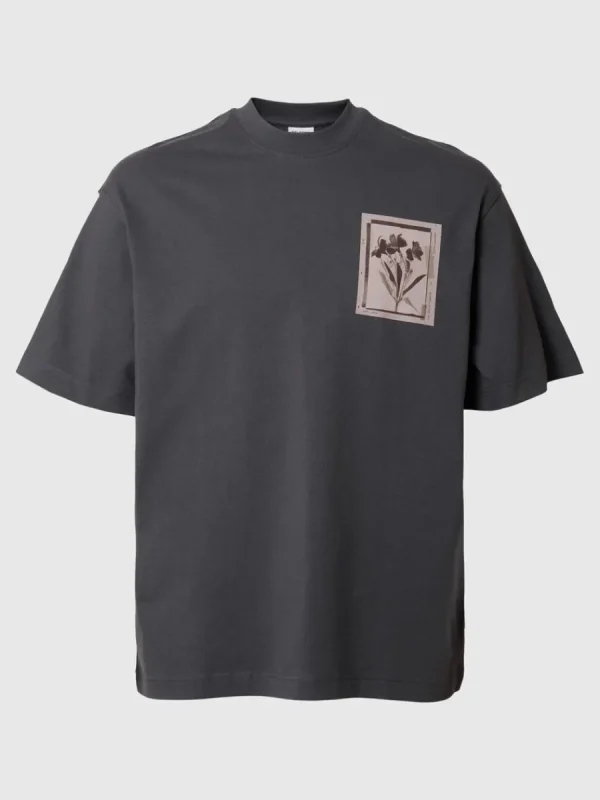SELECTED TRYCKTA RUNDRINGAD T-SHIRT Grey Hot