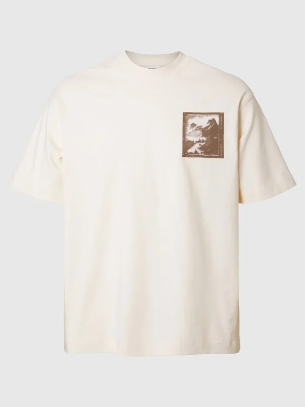 SELECTED TRYCKTA RUNDRINGAD T-SHIRT White Sale