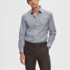 SELECTED TRYCKTA SKJORTA Blue Online