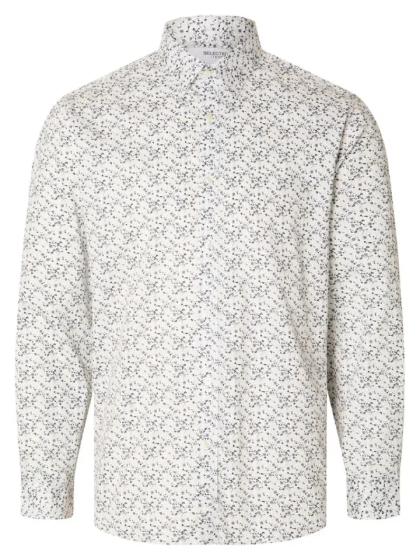 SELECTED TRYCKTA SKJORTA Coloured Hot