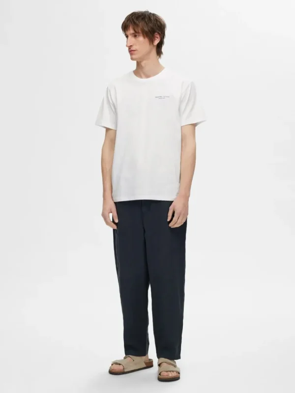 SELECTED TRYCKTA T-SHIRT White Online