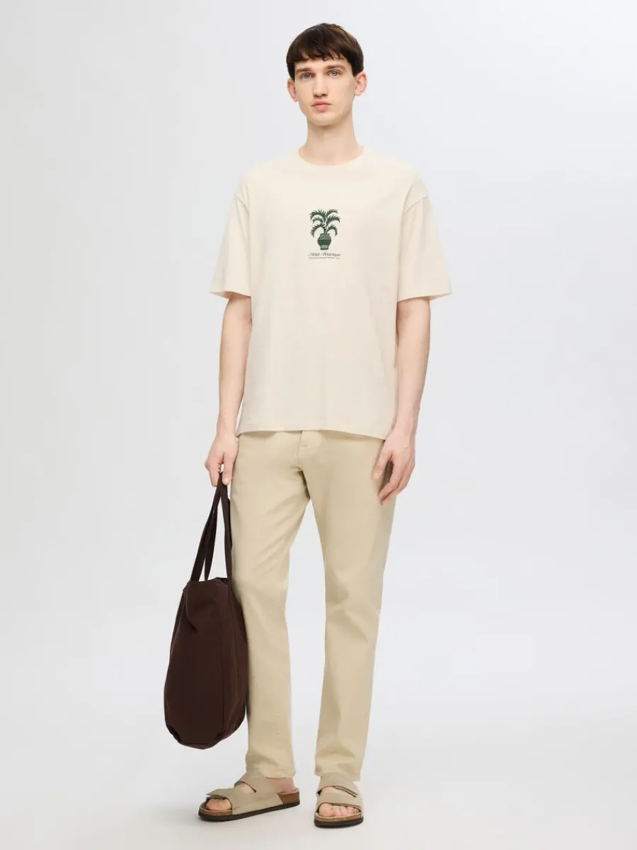 tryckta_tshirt_1-3.webp SELECTED TRYCKTA T-SHIRT Beige Sale