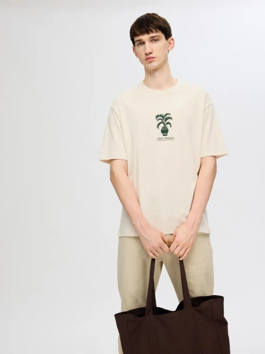 tryckta_tshirt_2-3.webp SELECTED TRYCKTA T-SHIRT Beige Sale