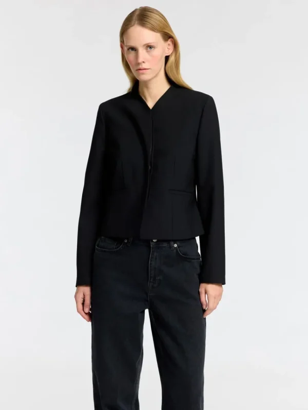 SELECTED ÅTSITTANDE KAVAJ Black Clearance