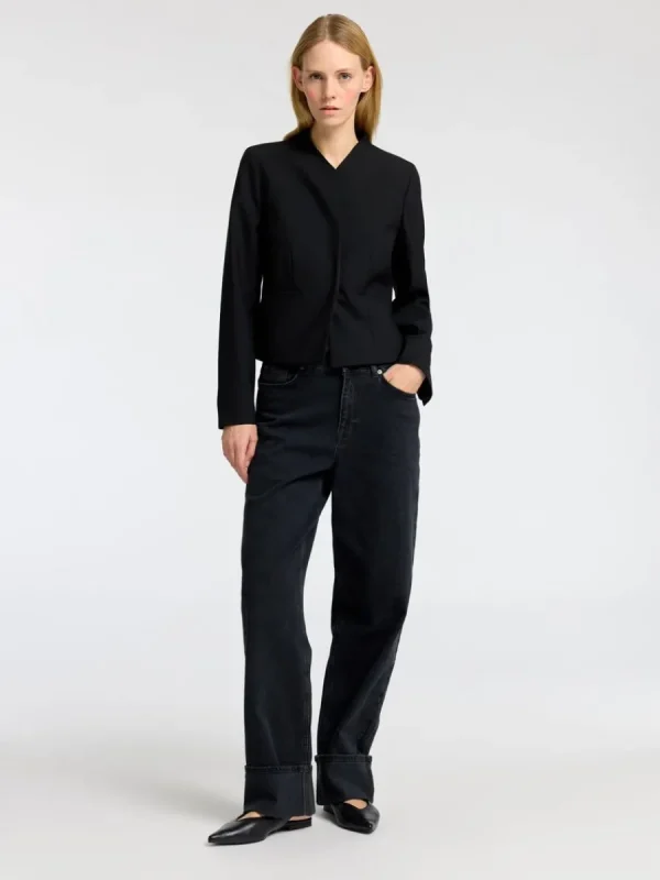 SELECTED ÅTSITTANDE KAVAJ Black Clearance