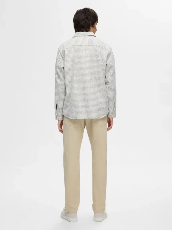 SELECTED TWILL ÖVERSKJORTA Grey Shop