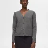 SELECTED 100% ULL KOFTA Grey Fashion