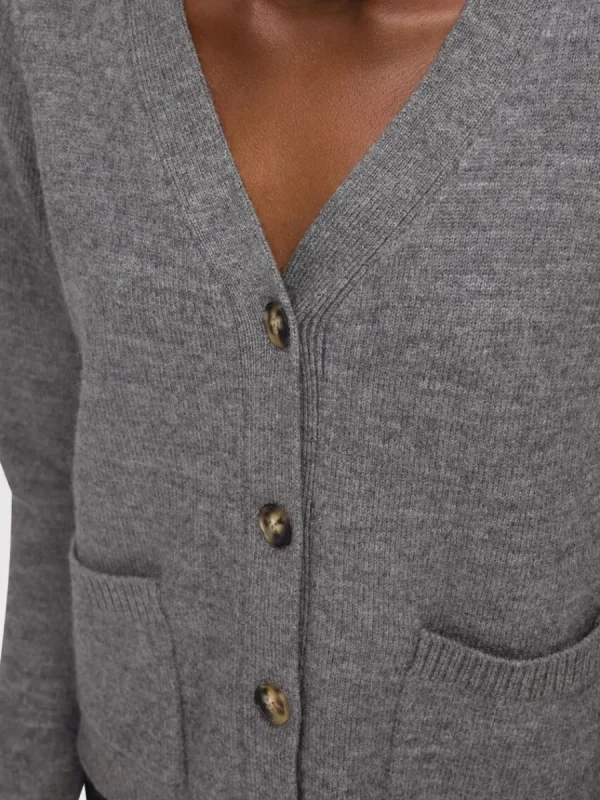 SELECTED 100% ULL KOFTA Grey Fashion