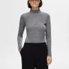 SELECTED 100% ULL POLOTRÖJA Grey Shop
