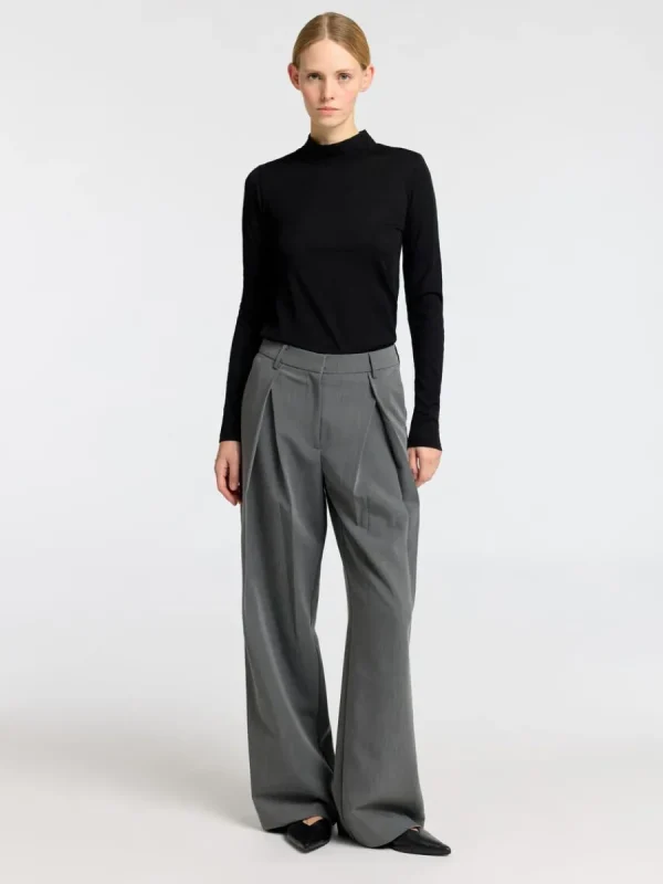 SELECTED 100% ULL POLOTRÖJA Black Discount
