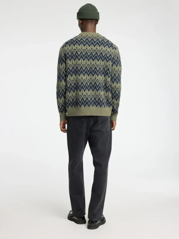 SELECTED 100% ULL RUNDRINGAD TRÖJA Green Fashion