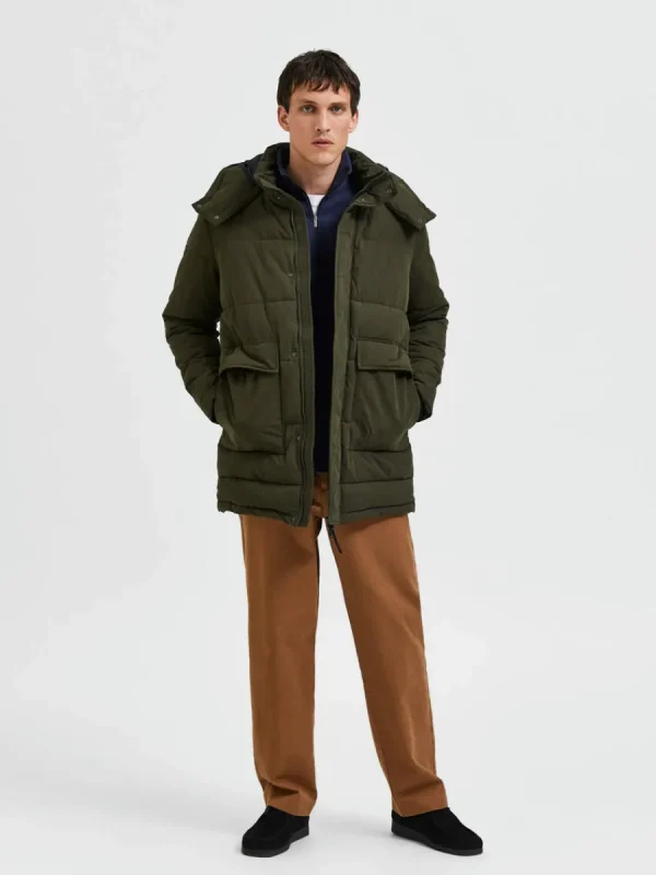 SELECTED VADDERAD PARKAS Green Sale
