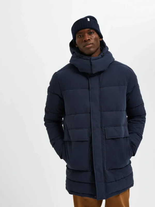 SELECTED VADDERAD PARKAS Blue Discount