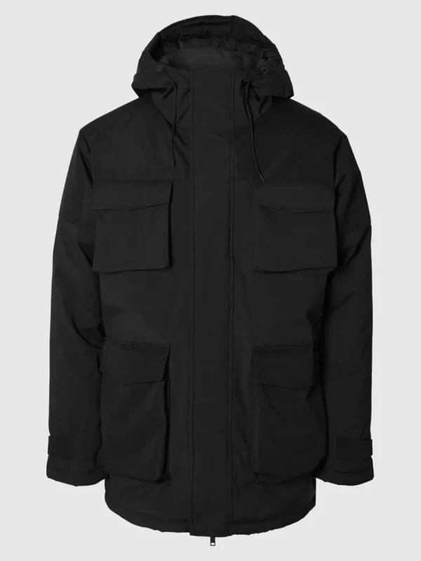SELECTED VADDERAD PARKAS Black Clearance