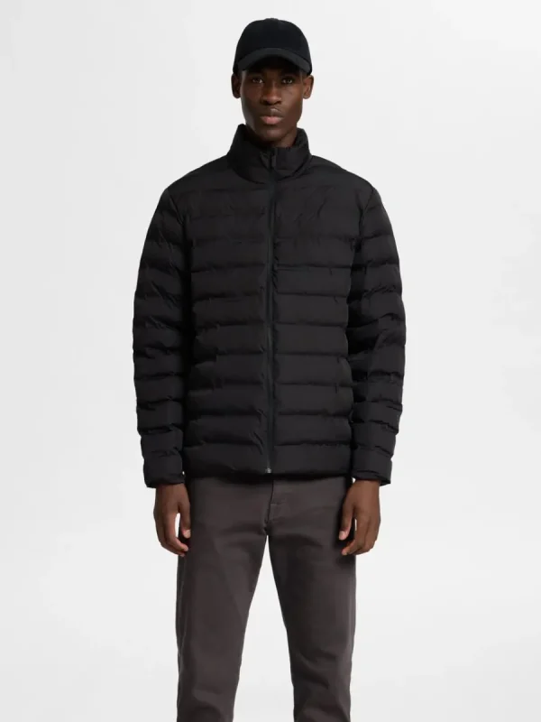 SELECTED VADDERAD QUILTAD JACKA Black Discount