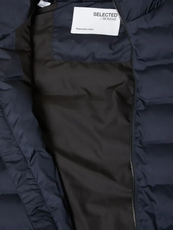 SELECTED VADDERAD QUILTAD VÄST Blue Fashion