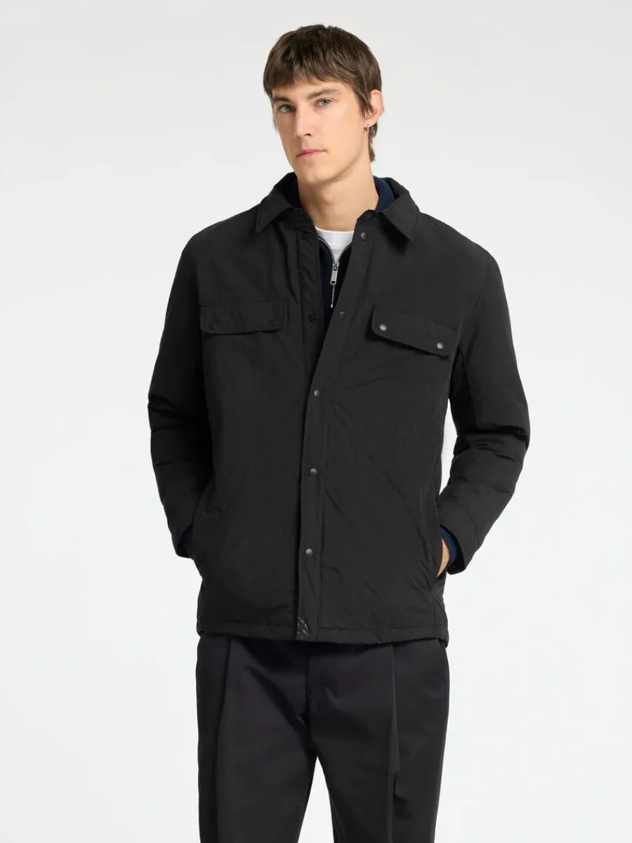 vadderad_shacket_0.webp SELECTED VADDERAD SHACKET Black Outlet