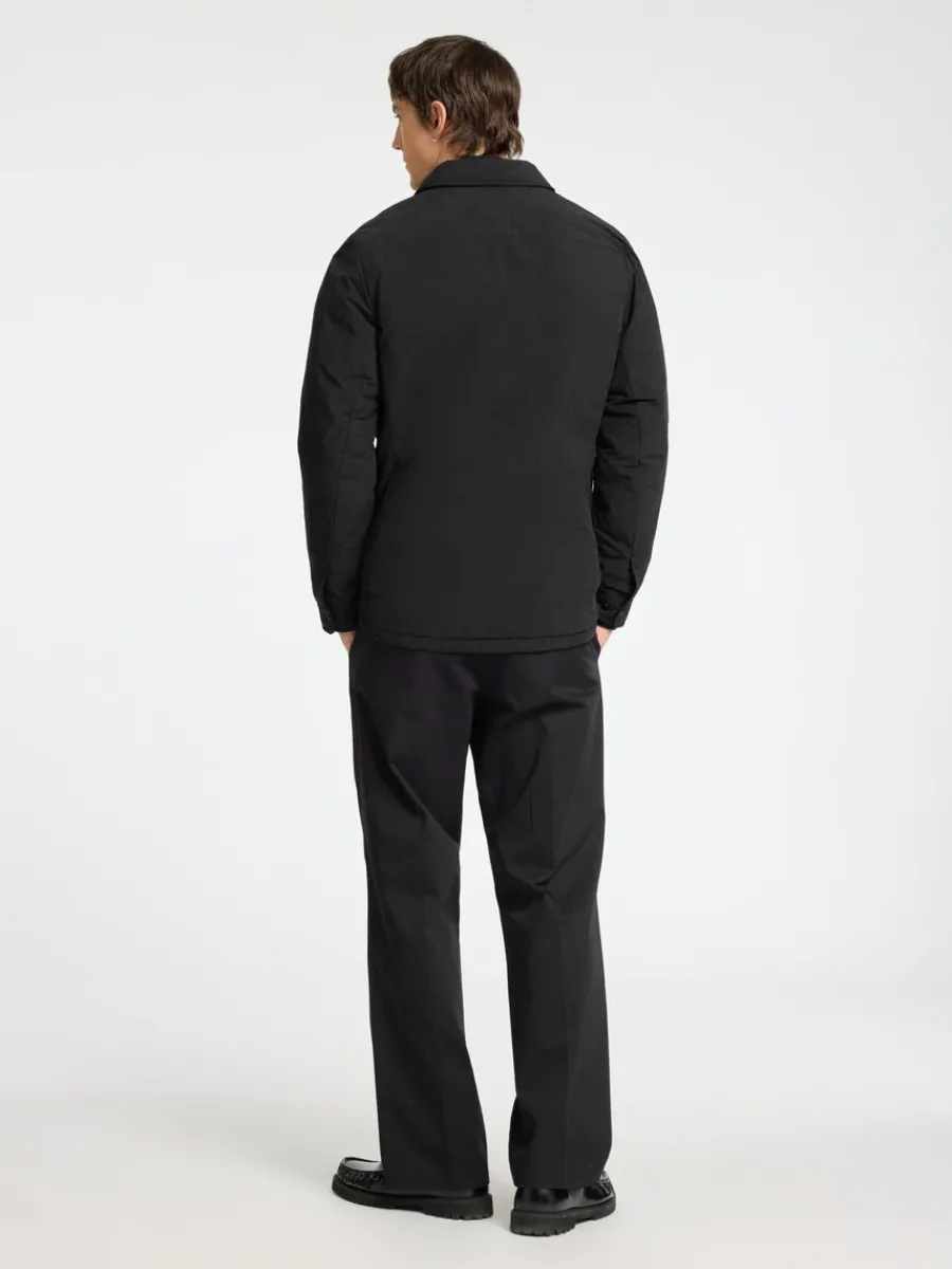 vadderad_shacket_1.webp SELECTED VADDERAD SHACKET Black Outlet