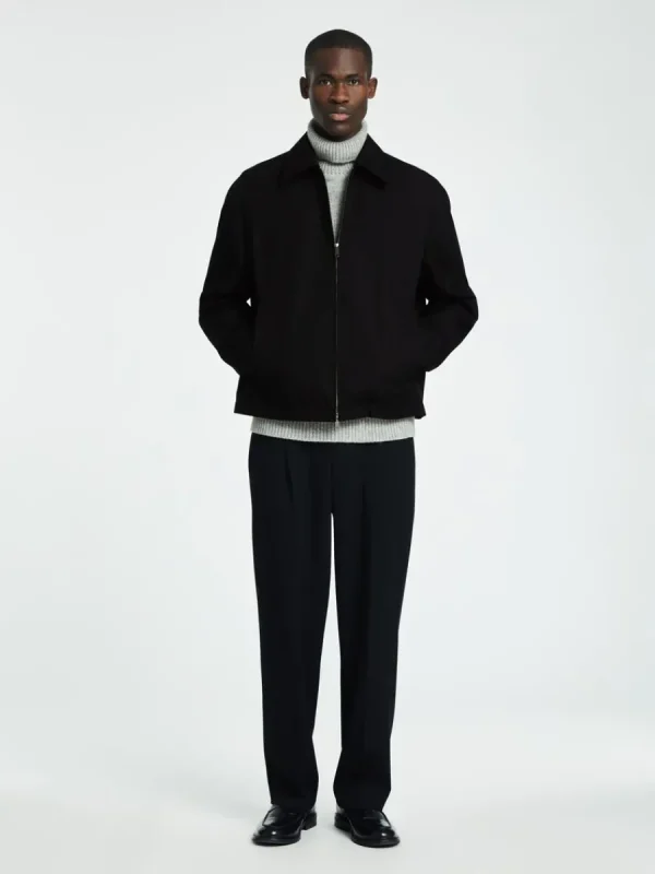 SELECTED VATTENAVVISANDE KORT JACKA Black Flash Sale