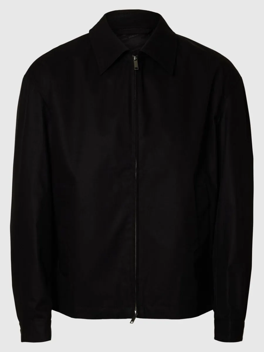 vattenavvisande_kort_jack_5.webp SELECTED VATTENAVVISANDE KORT JACKA Black Flash Sale