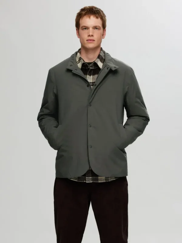 SELECTED VATTENAVVISANDE LÄTT JACKA Green Shop