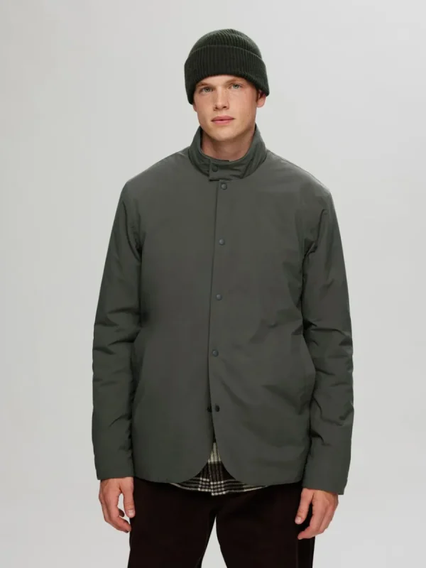 SELECTED VATTENAVVISANDE LÄTT JACKA Green Shop