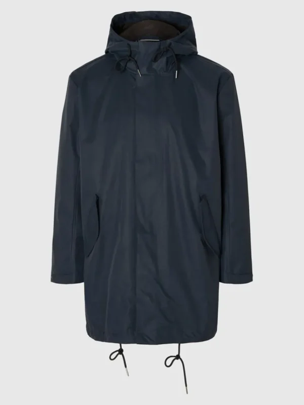 SELECTED VATTENAVVISANDE PARKAS Blue Clearance