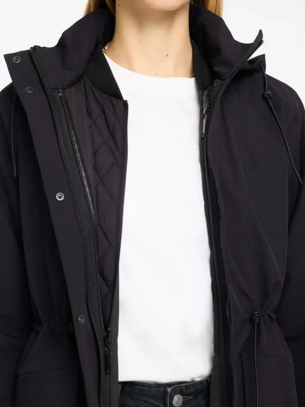 SELECTED VATTENTÄT PARKAS Black New