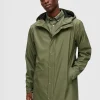 SELECTED VATTENTÄT REGNJACKA Green New
