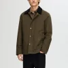 SELECTED VAXAD BOMULL JACKA Green Outlet