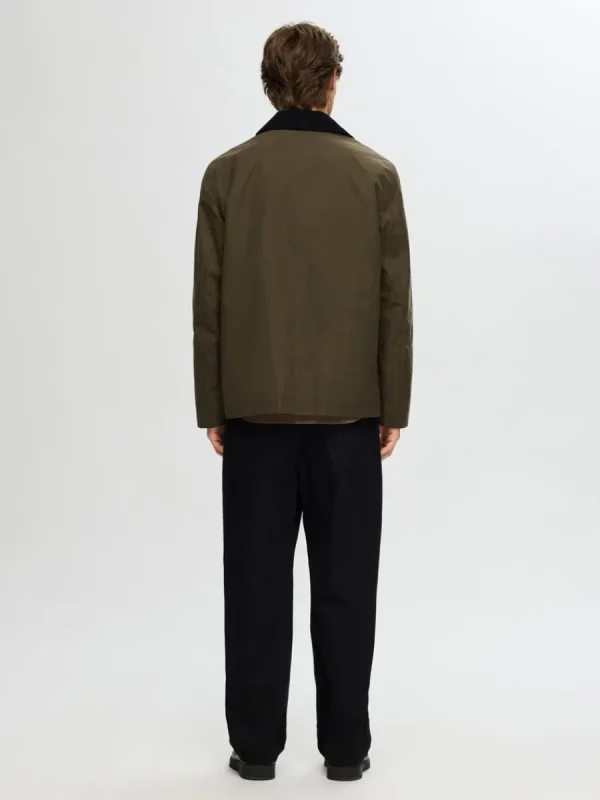 SELECTED VAXAD BOMULL JACKA Green Outlet
