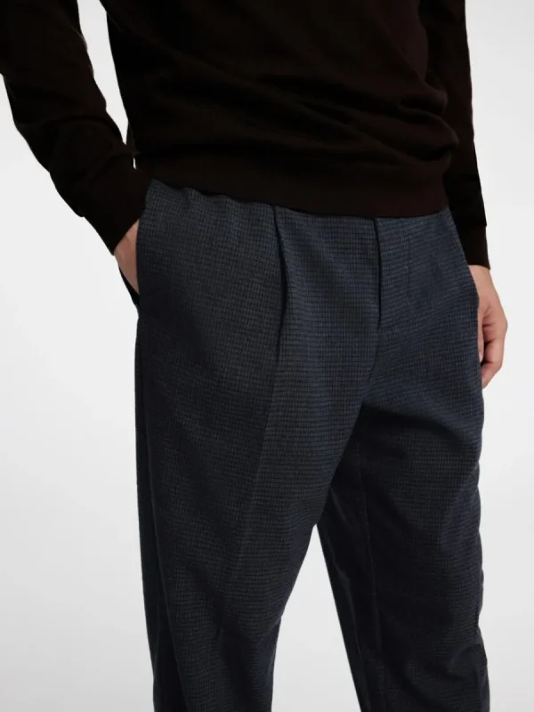 SELECTED VECKAD BYXOR Blue Flash Sale