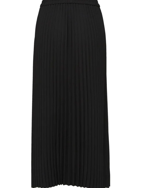 SELECTED VECKAD MIDIKJOL Black Cheap